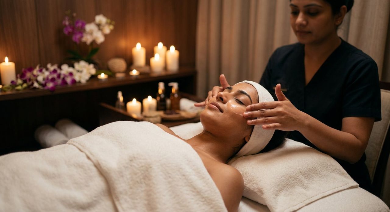 Luxury facial treatment