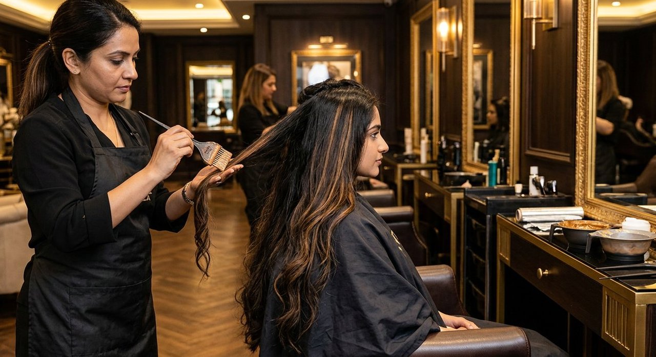 Balayage hair colour